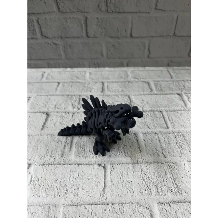 Hareketli Dinazor Figürü Dekoratif Oyuncak – Siyah Tasarım