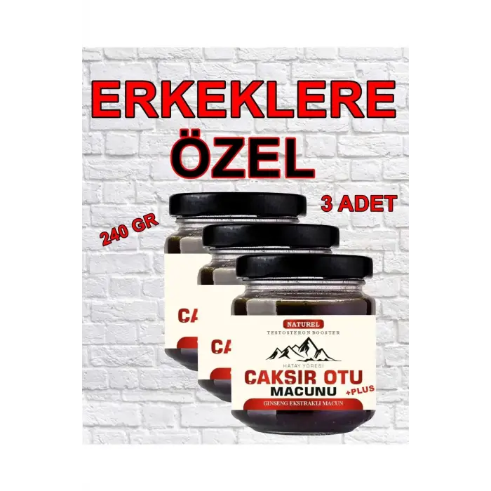 Hatay Yöresi Çakşır Otu Erkeklere Özel Macun 240 gr X 3 Adet