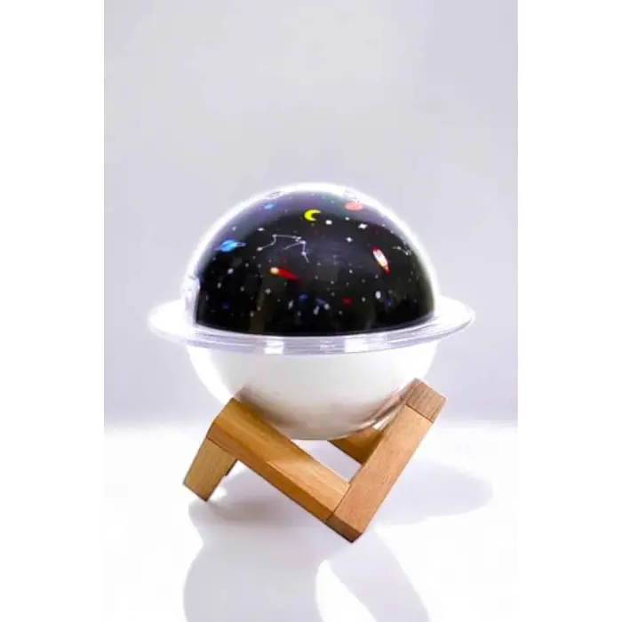 Hava Nemlendirici Masa ve Gece Lambası USB Projeksiyon Aromaterapi