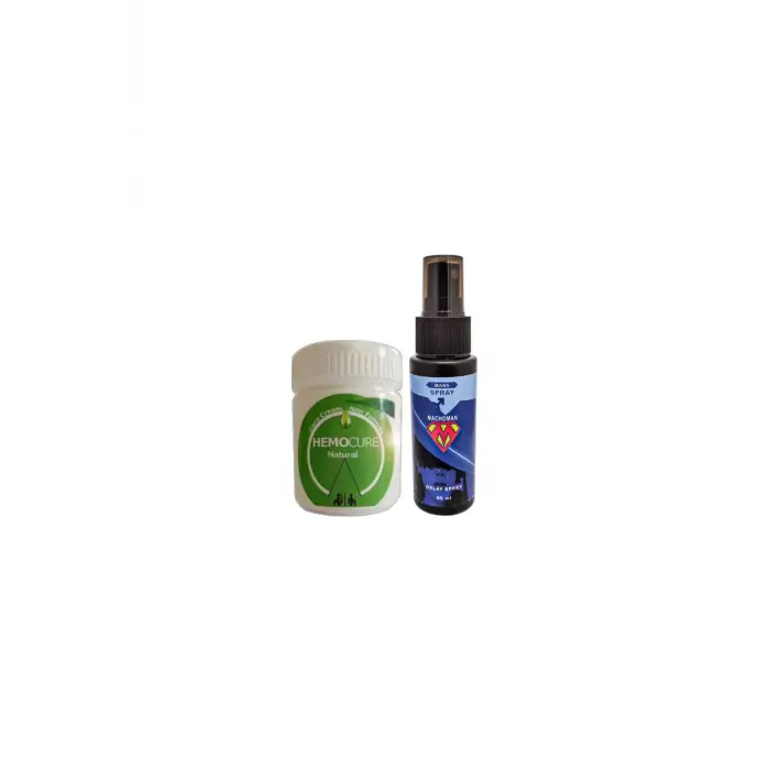 Hemocure Natural Rahatlatıcı Kremi 50 ml + Erkeklere için sprey