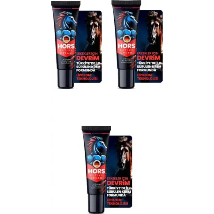 HORS ACTİVE CREAM KREM 50 ML X 3 ADET