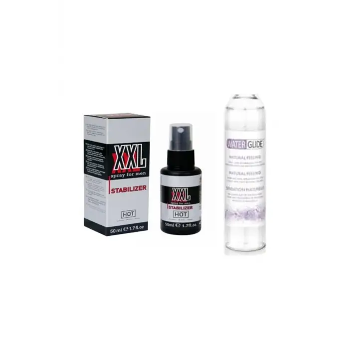 Hot Xxl Peak Power For Men Sprey 50 ml Waterglide Natural Lubricant 400ml