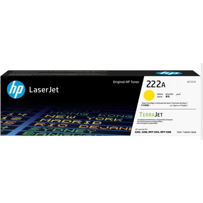 Hp 222A Yellow Sarı 1.200 Sayfa Toner W2222A
