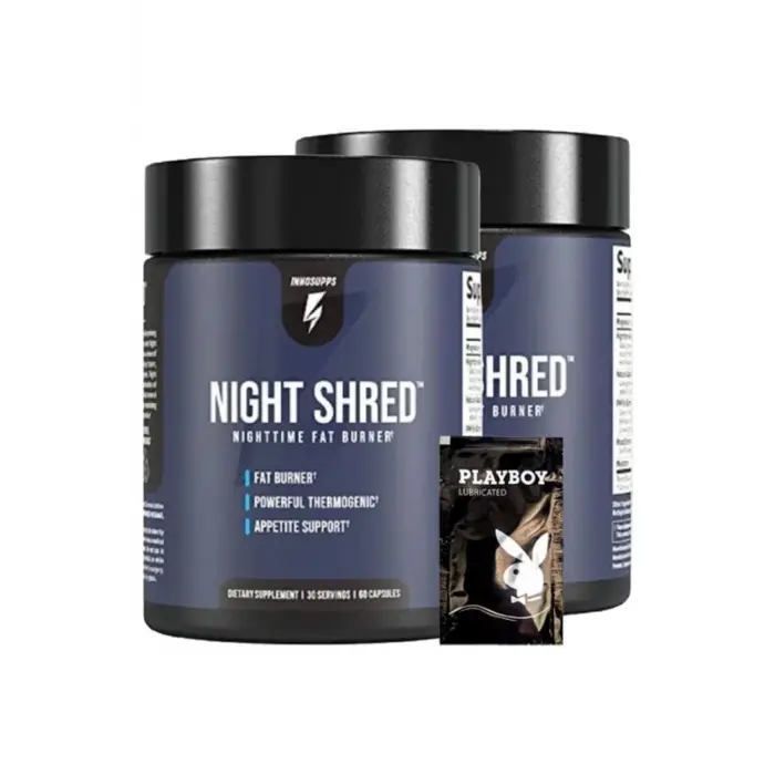 Innosupps 2li Night Shred Nighttime Fat Burner 60 Caps + 1 Hediyeli Jel