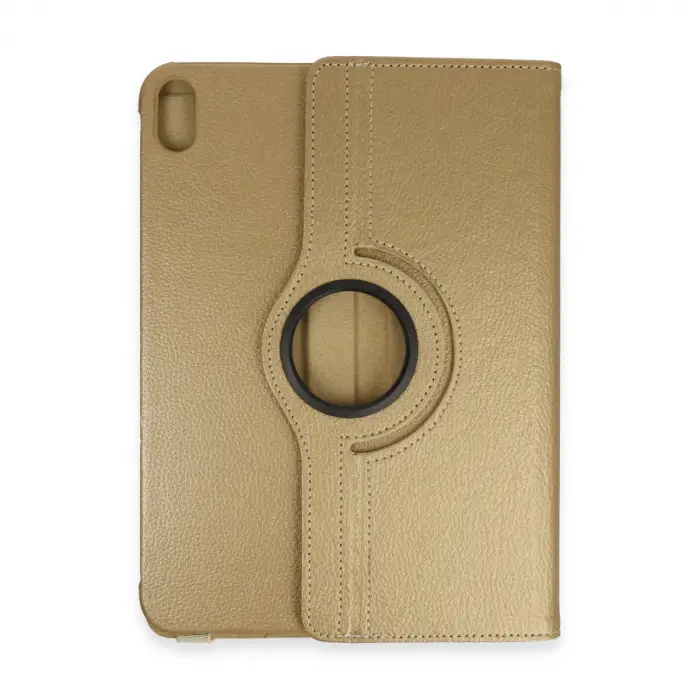 iPad 2022 10.9 (10.nesil) Kılıf 360 Tablet Deri Kılıf - Gold