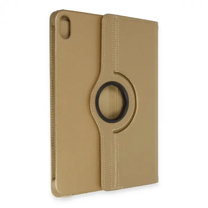 iPad 2022 10.9 (10.nesil) Kılıf 360 Tablet Deri Kılıf - Gold