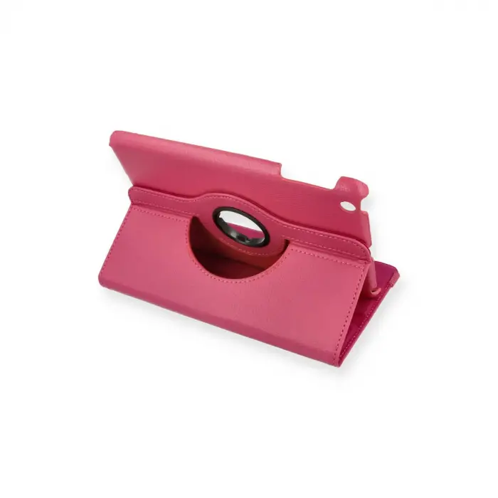 iPad Mini 1 Kılıf 360 Tablet Deri Kılıf - Pembe