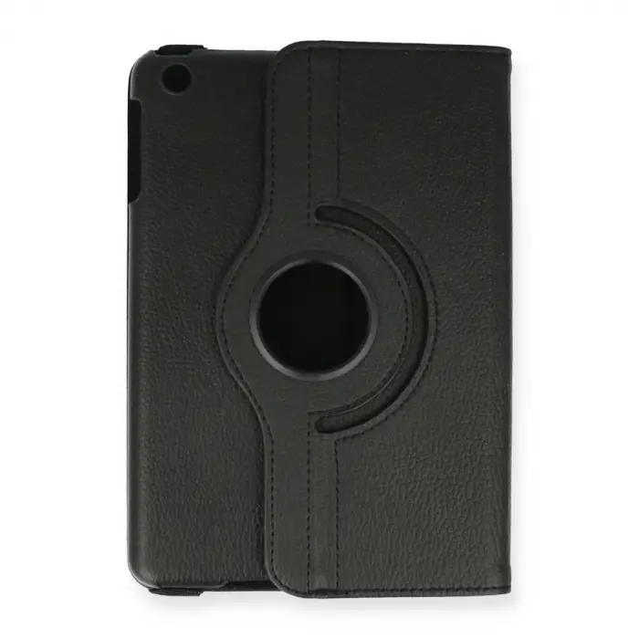 iPad Mini 1 Kılıf 360 Tablet Deri Kılıf - Siyah