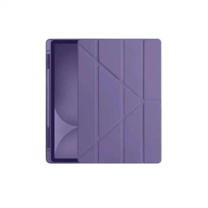 iPad Pro 11 (2024) Kılıf Kalemlikli Hugo Tablet Kılıfı - Mor