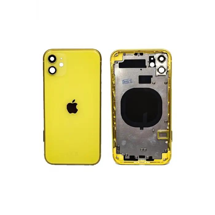 Iphone 11 Boş Kasa + Kapak Sarı