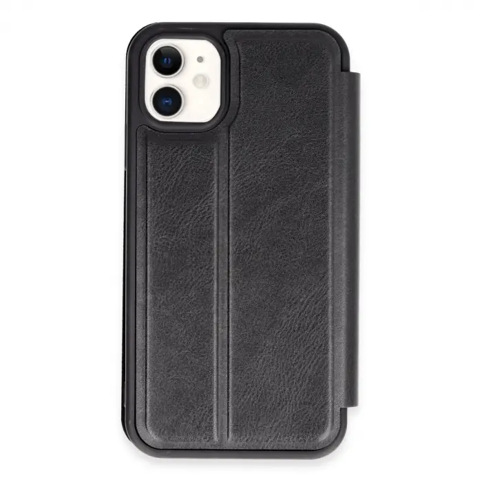 iPhone 11 Kılıf Flip Cover - Siyah