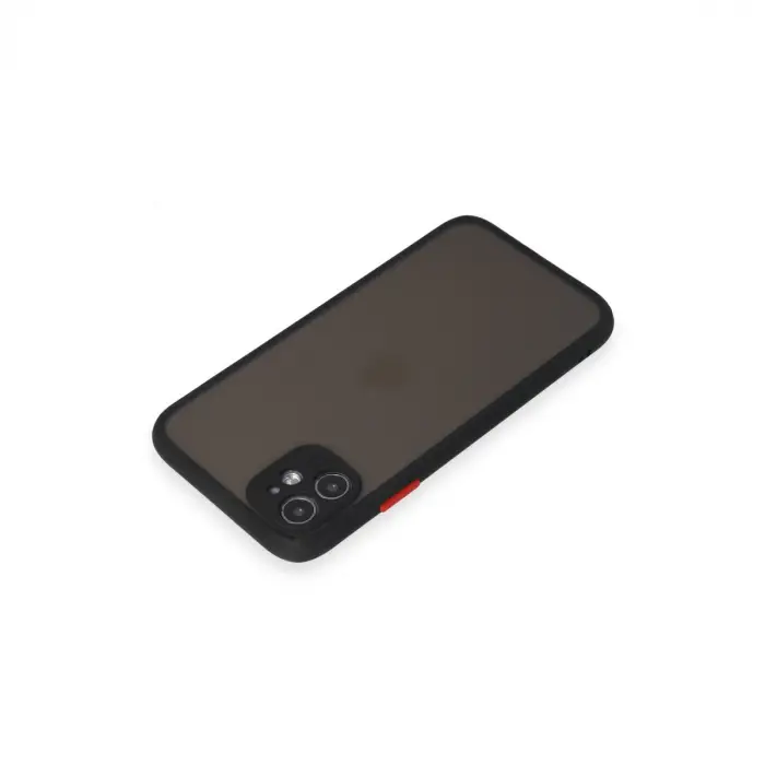 iPhone 11 Kılıf Montreal Silikon Kapak - Siyah