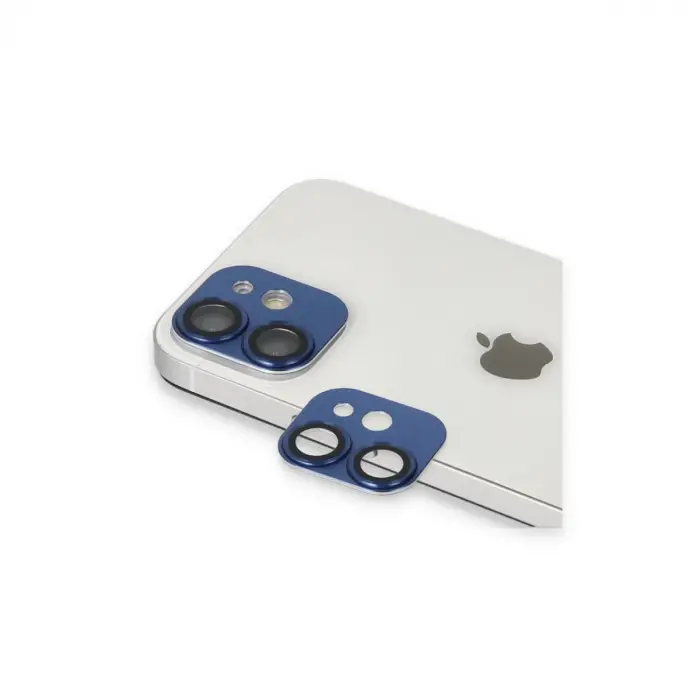 iPhone 11 Pers Alüminyum Kamera Lens - Lacivert