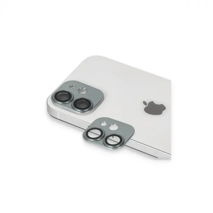 iPhone 11 Pers Alüminyum Kamera Lens - Yeşil