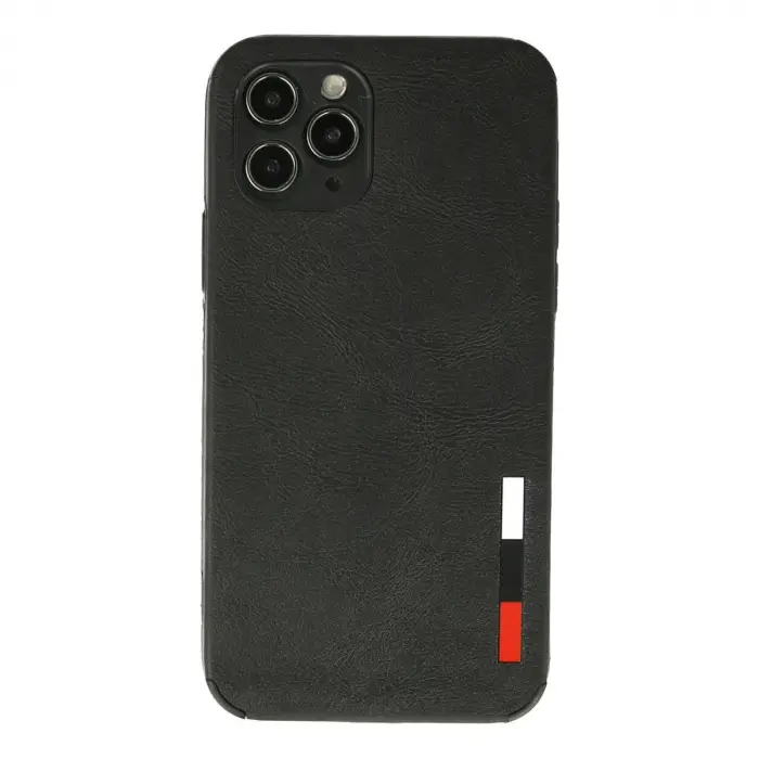 iPhone 11 Pro Max Kılıf Loop Deri Silikon - Siyah