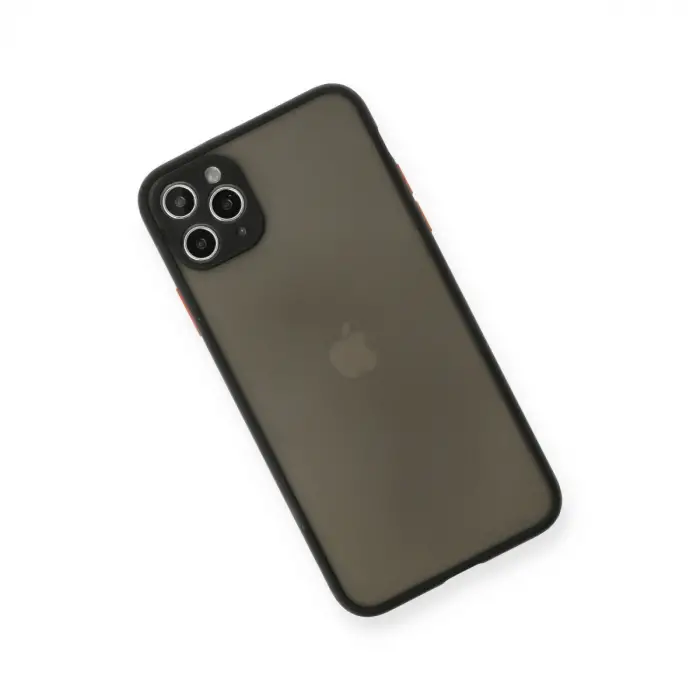 iPhone 11 Pro Max Kılıf Montreal Silikon Kapak - Siyah