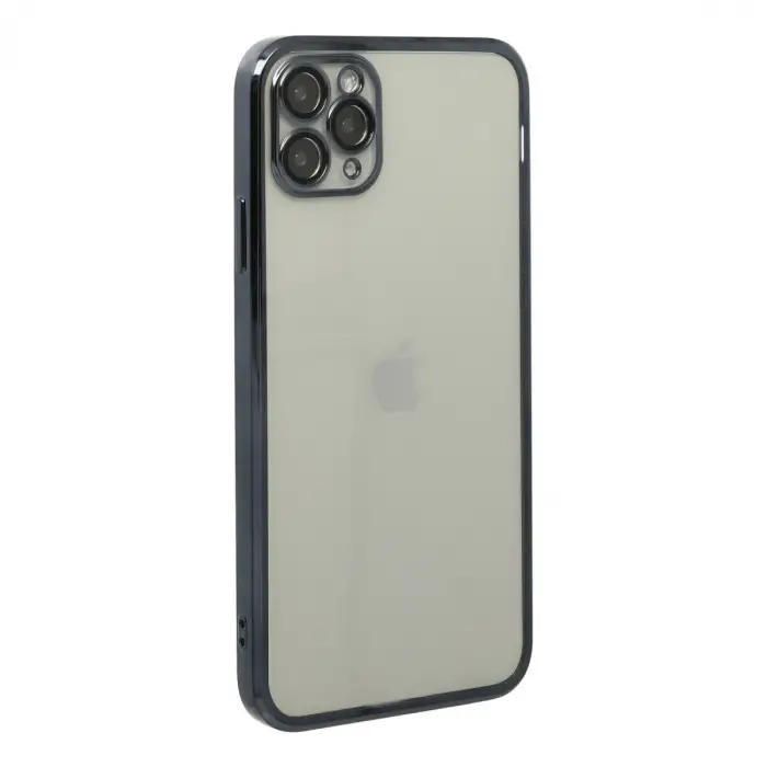 iPhone 11 Pro Max Kılıf Razer Lensli Silikon - Siyah