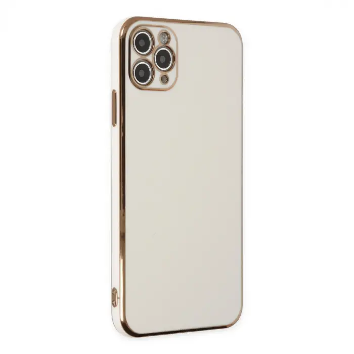 iPhone 11 Pro Max Kılıf Volet Silikon - Beyaz