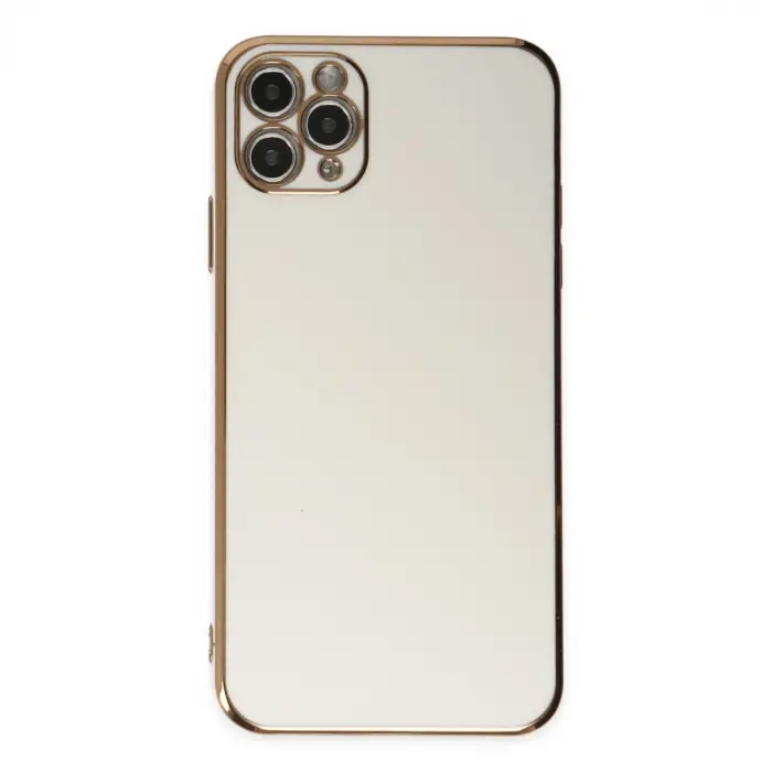 iPhone 11 Pro Max Kılıf Volet Silikon - Beyaz
