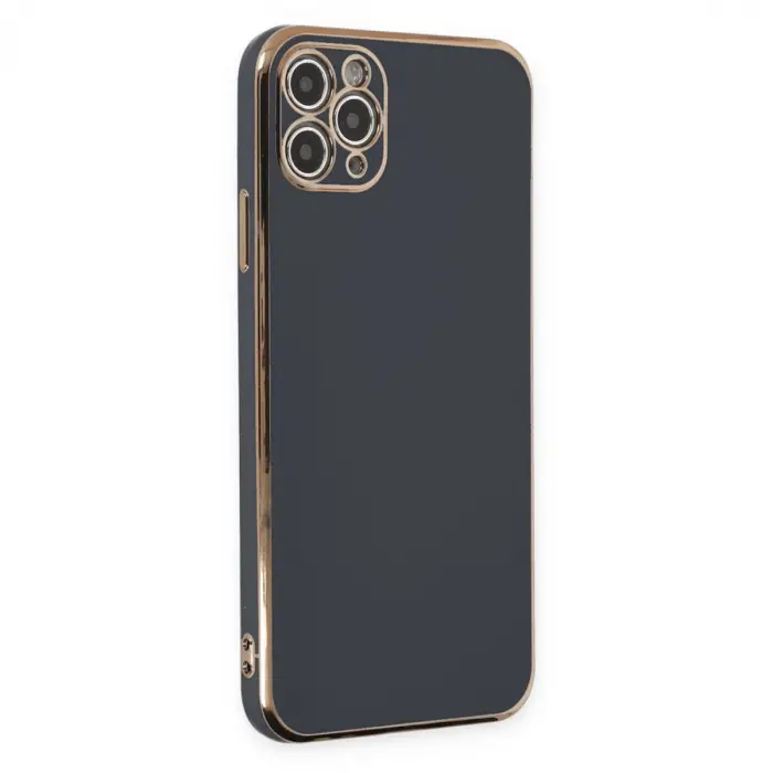 iPhone 11 Pro Max Kılıf Volet Silikon - Siyah