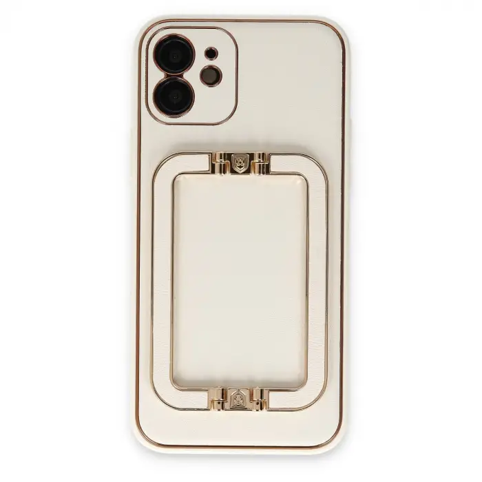 iPhone 12 Kılıf Coco Elit Kapak - Beyaz