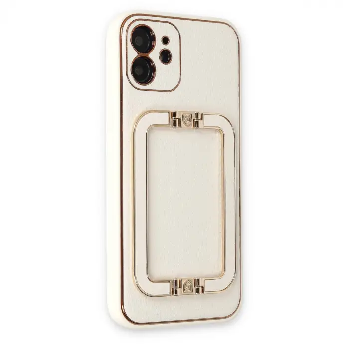 iPhone 12 Kılıf Coco Elit Kapak - Beyaz