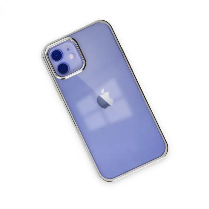 iPhone 12 Kılıf Element Silikon - Gümüş