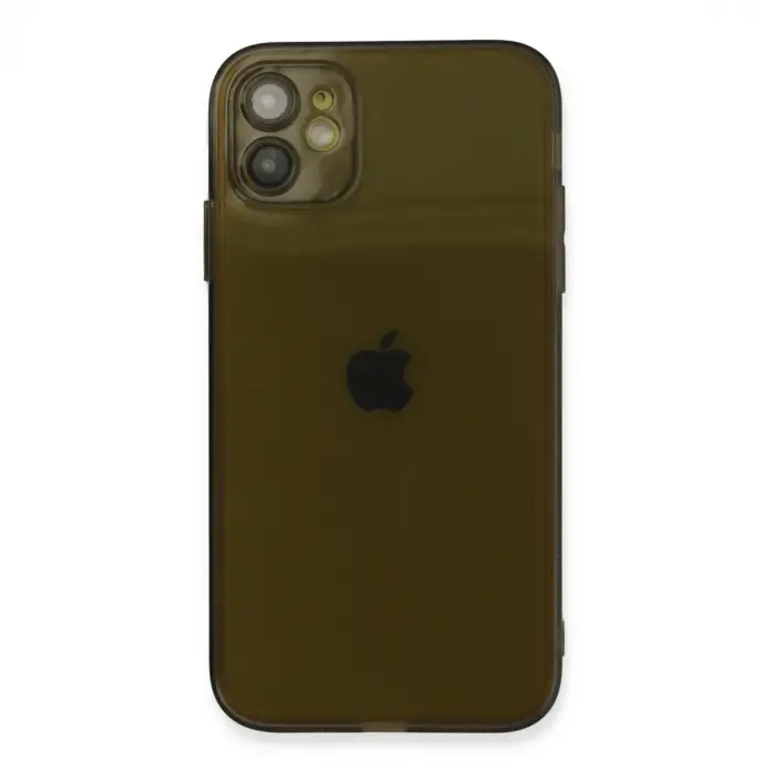 iPhone 12 Kılıf Fly Lens Silikon - Siyah