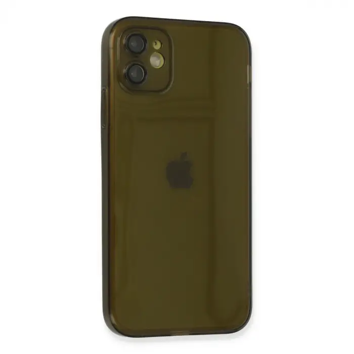 iPhone 12 Kılıf Fly Lens Silikon - Siyah
