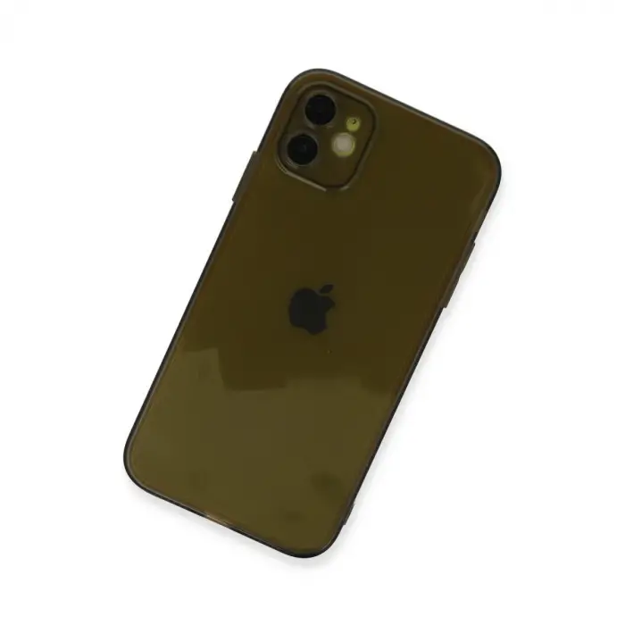 iPhone 12 Kılıf Fly Lens Silikon - Siyah
