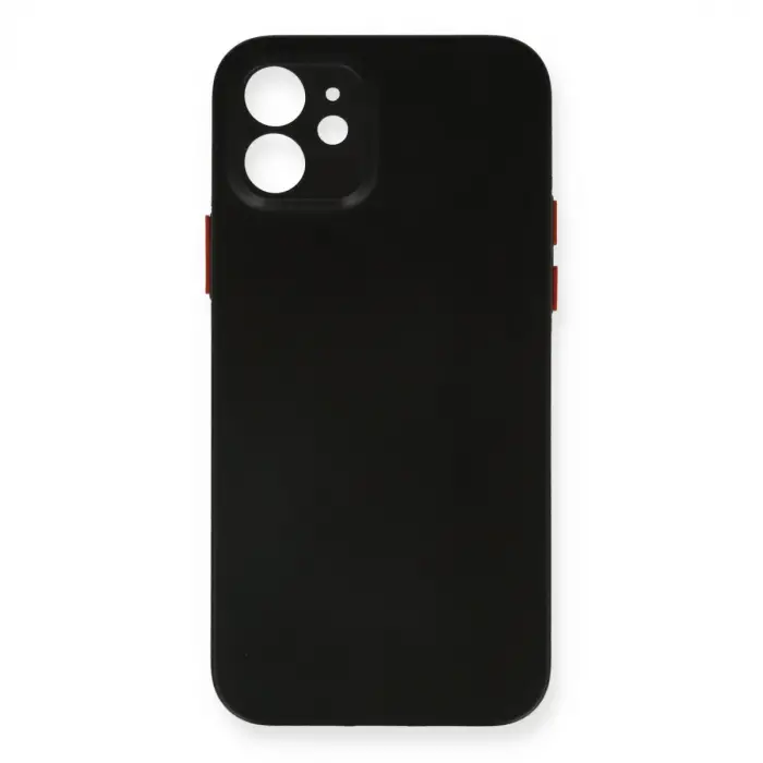 iPhone 12 Kılıf PP Ultra İnce Kapak - Siyah