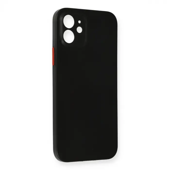 iPhone 12 Kılıf PP Ultra İnce Kapak - Siyah