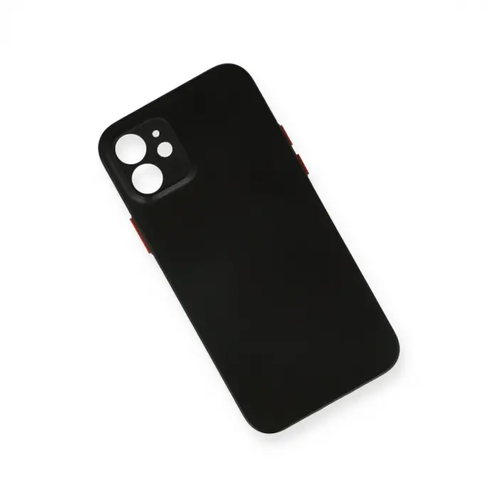 iPhone 12 Kılıf PP Ultra İnce Kapak - Siyah