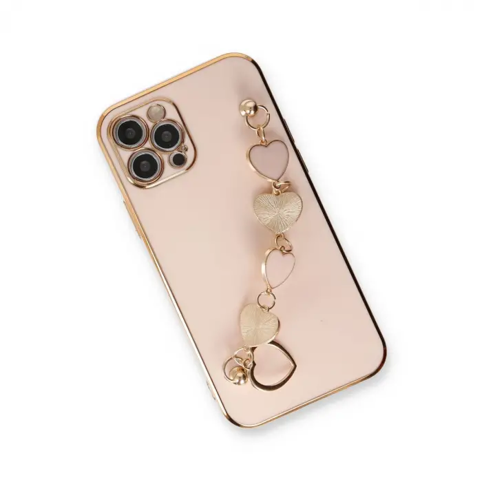 iPhone 12 Pro Kılıf Esila Silikon - Pudra