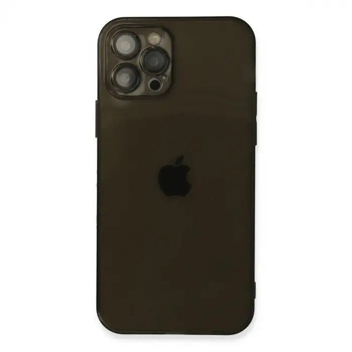 iPhone 12 Pro Kılıf Fly Lens Silikon - Siyah