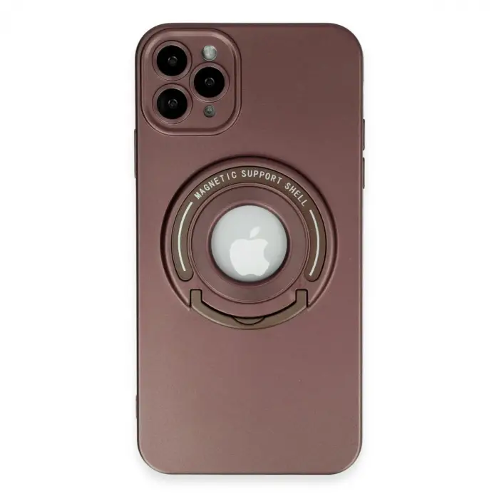 iPhone 12 Pro Kılıf Lukka Magneticsafe Kapak - Kahverengi