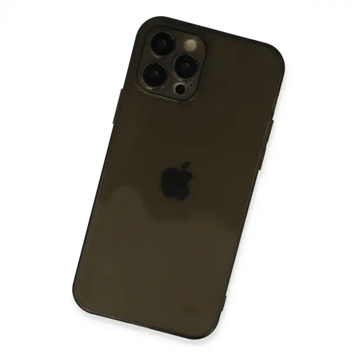 iPhone 12 Pro Max Kılıf Fly Lens Silikon - Siyah