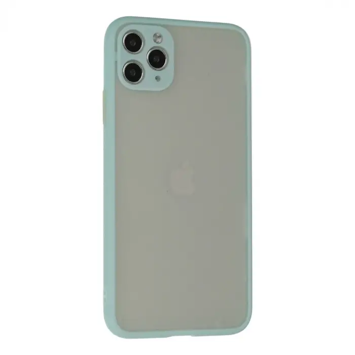 iPhone 12 Pro Max Kılıf Montreal Silikon Kapak - Turkuaz