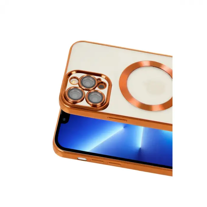 iPhone 13 Pro Kılıf Kross Magneticsafe Kapak - Turuncu