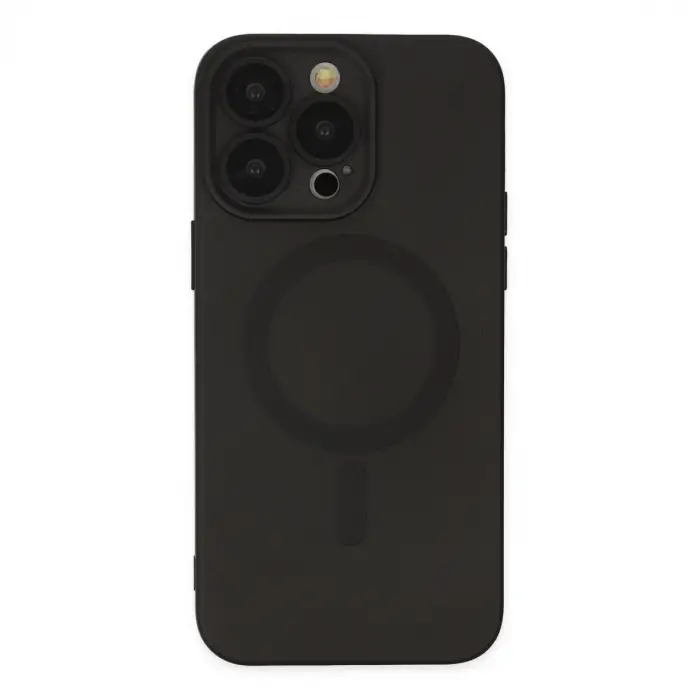 iPhone 13 Pro Kılıf Moshi Lens Magneticsafe Silikon - Siyah