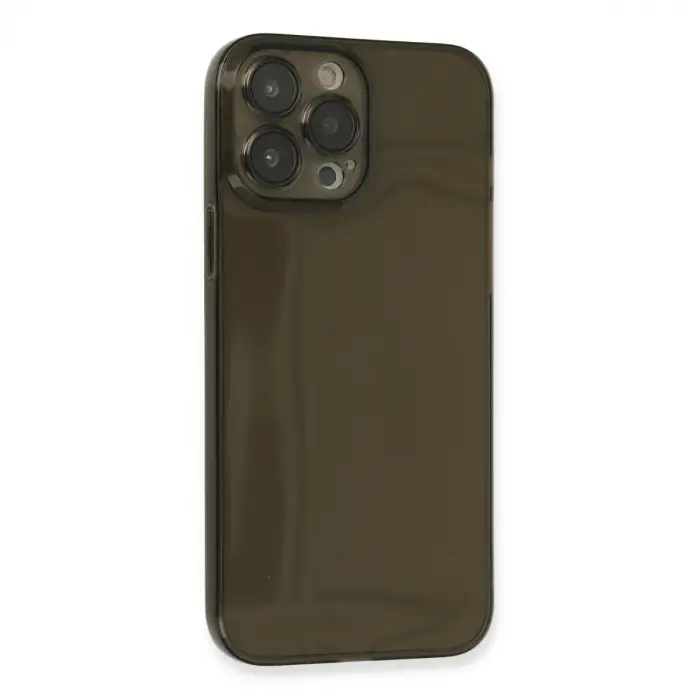 iPhone 13 Pro Max Kılıf Fly Lens Silikon - Siyah