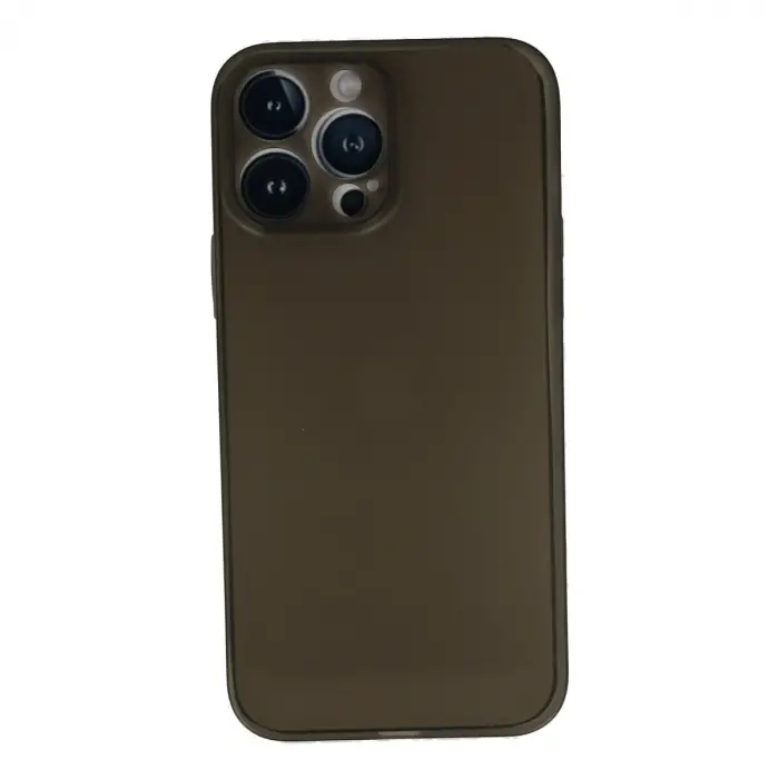 iPhone 13 Pro Max Kılıf PP Ultra İnce Kapak - Gri