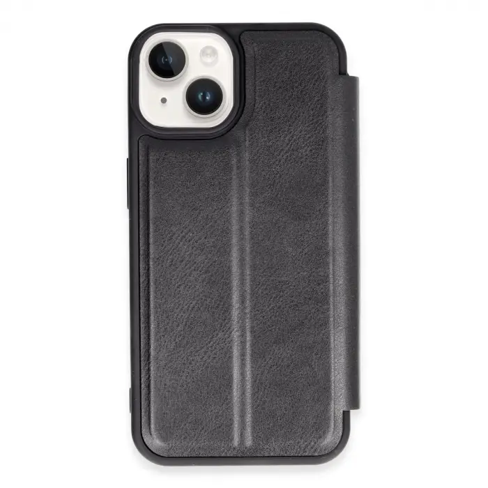 iPhone 14 Kılıf Flip Cover - Siyah