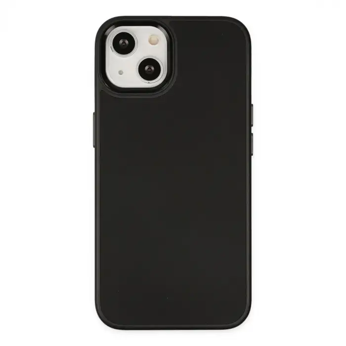 iPhone 14 Plus Kılıf Asya Deri Silikon - Siyah