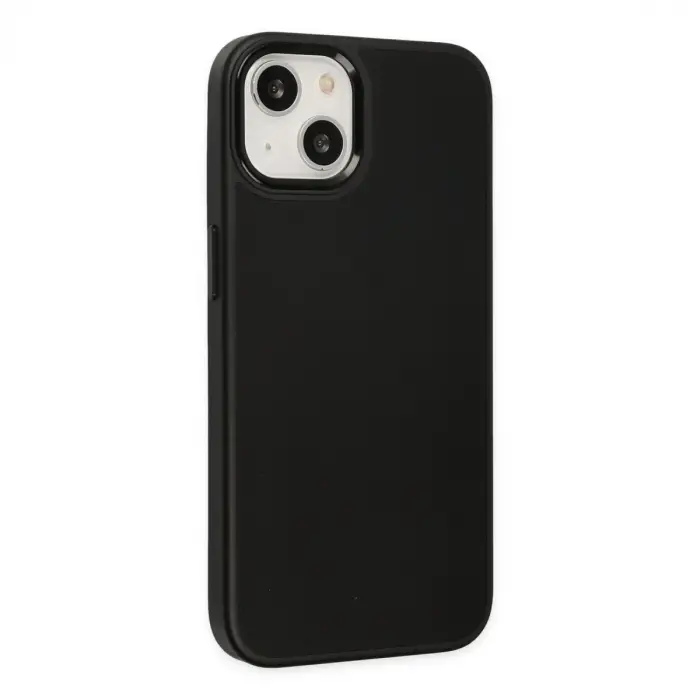 iPhone 14 Plus Kılıf Asya Deri Silikon - Siyah