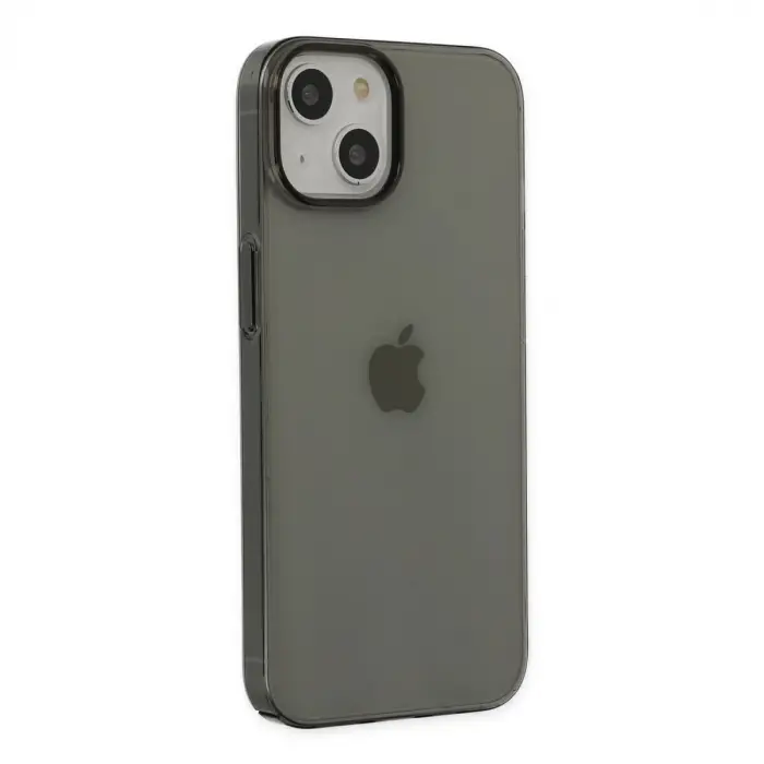 iPhone 14 Plus Kılıf Pc Sert Şeffaf Kapak - Siyah