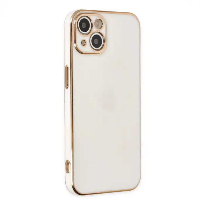 iPhone 14 Plus Kılıf Volet Silikon - Beyaz