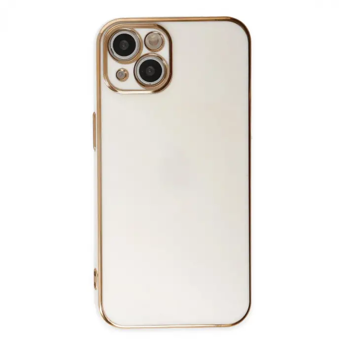iPhone 14 Plus Kılıf Volet Silikon - Beyaz