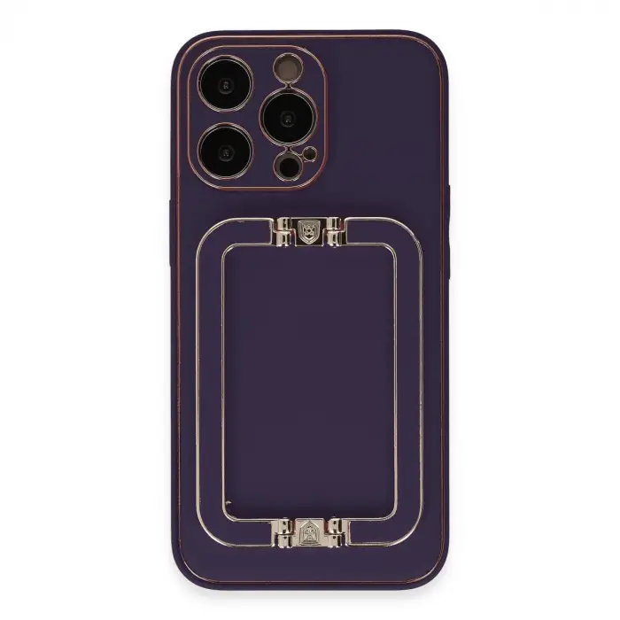 iPhone 14 Pro Kılıf Coco Elit Kapak - Derin Mor