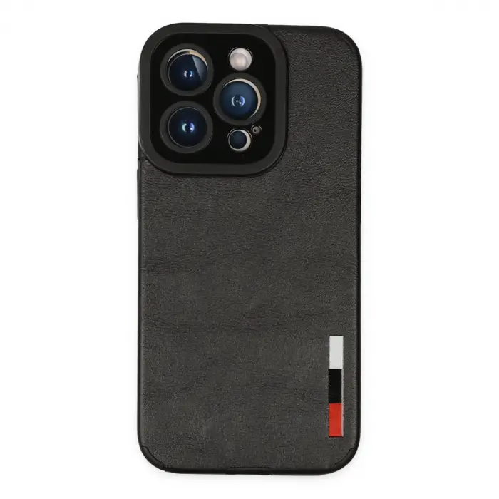 iPhone 14 Pro Kılıf Loop Deri Silikon - Siyah